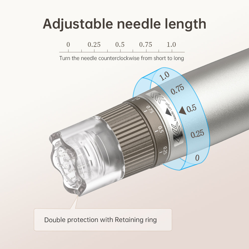 H3 0~1.0 mm 수동 니들 길이 링
